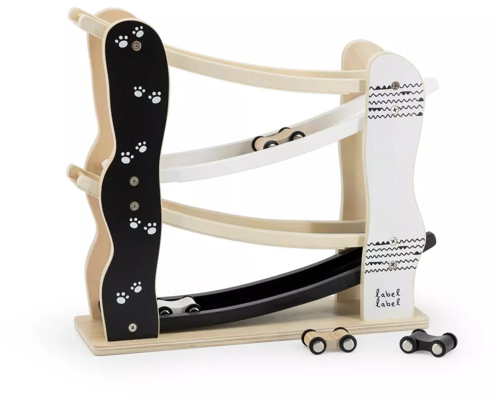 Label Label Holzrennbahn