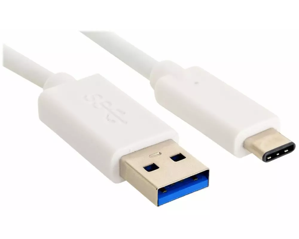 SANDBERG USB Cable, USB 3.0, USB/A-USB/C M-M, 1m, white