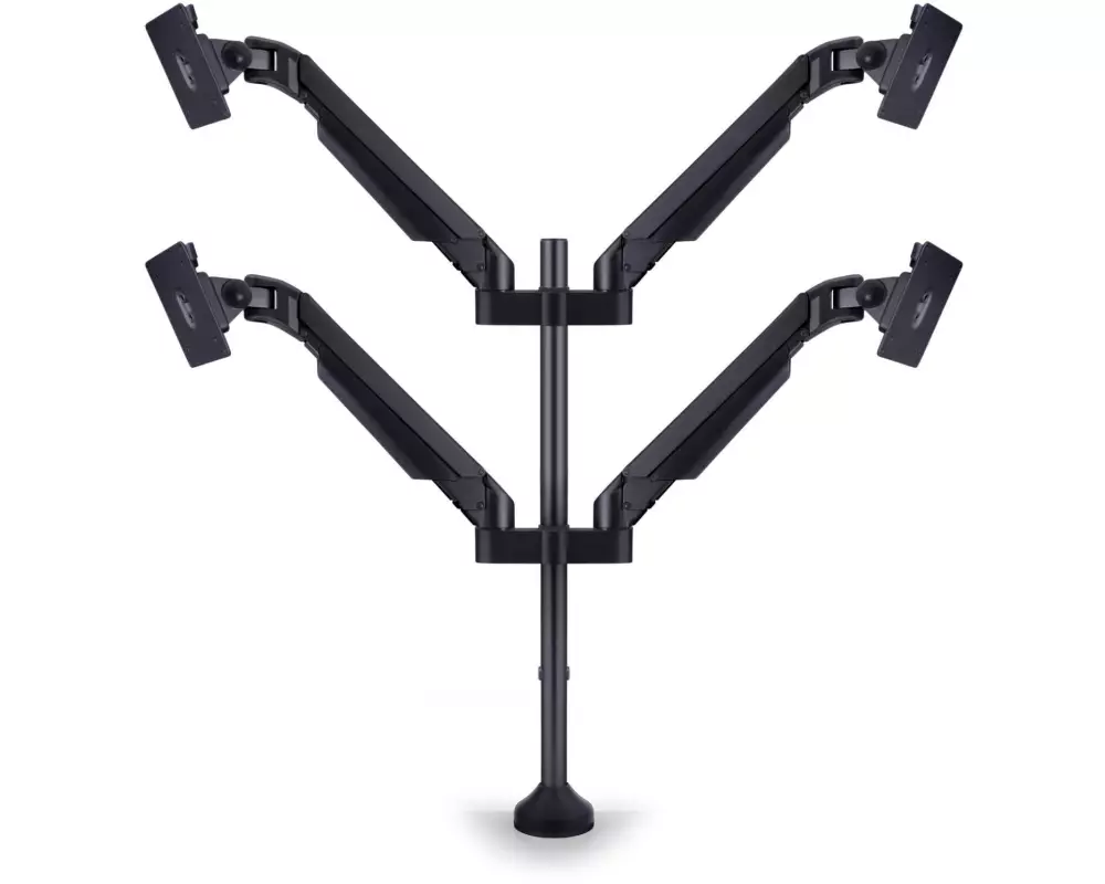 Multibrackets Tischhalterung Gas Lift Arm Quad bis 21 kg – Schwarz