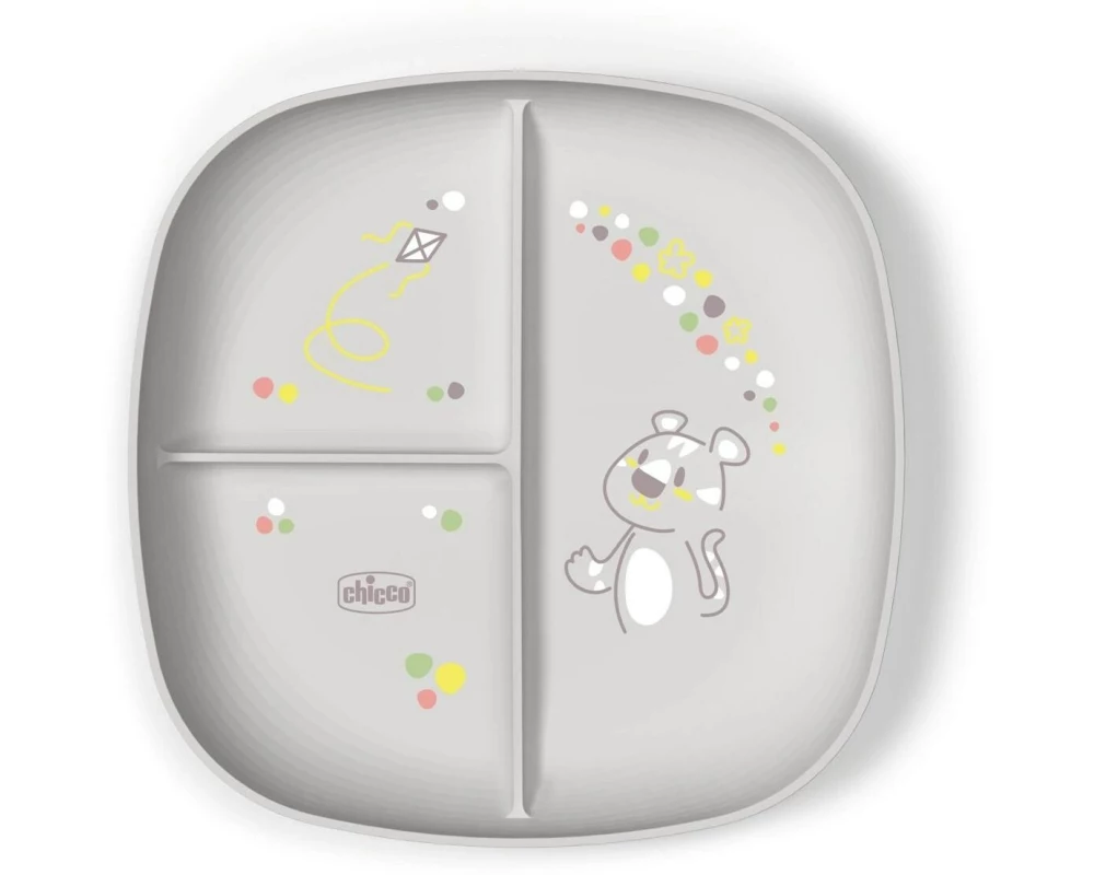 Chicco Kinderteller Grau, 18M+