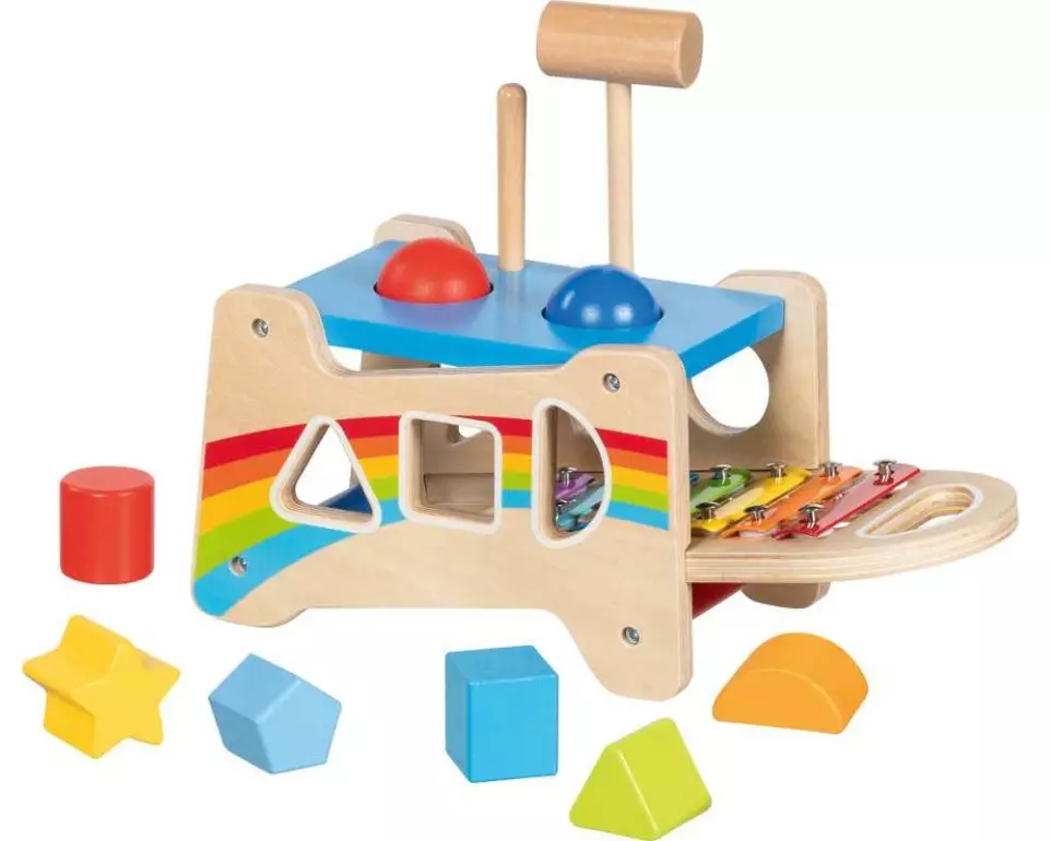 Goki Hammerbank mit Xylophon und Sortierfunktion 21.5 x 13.8 cm