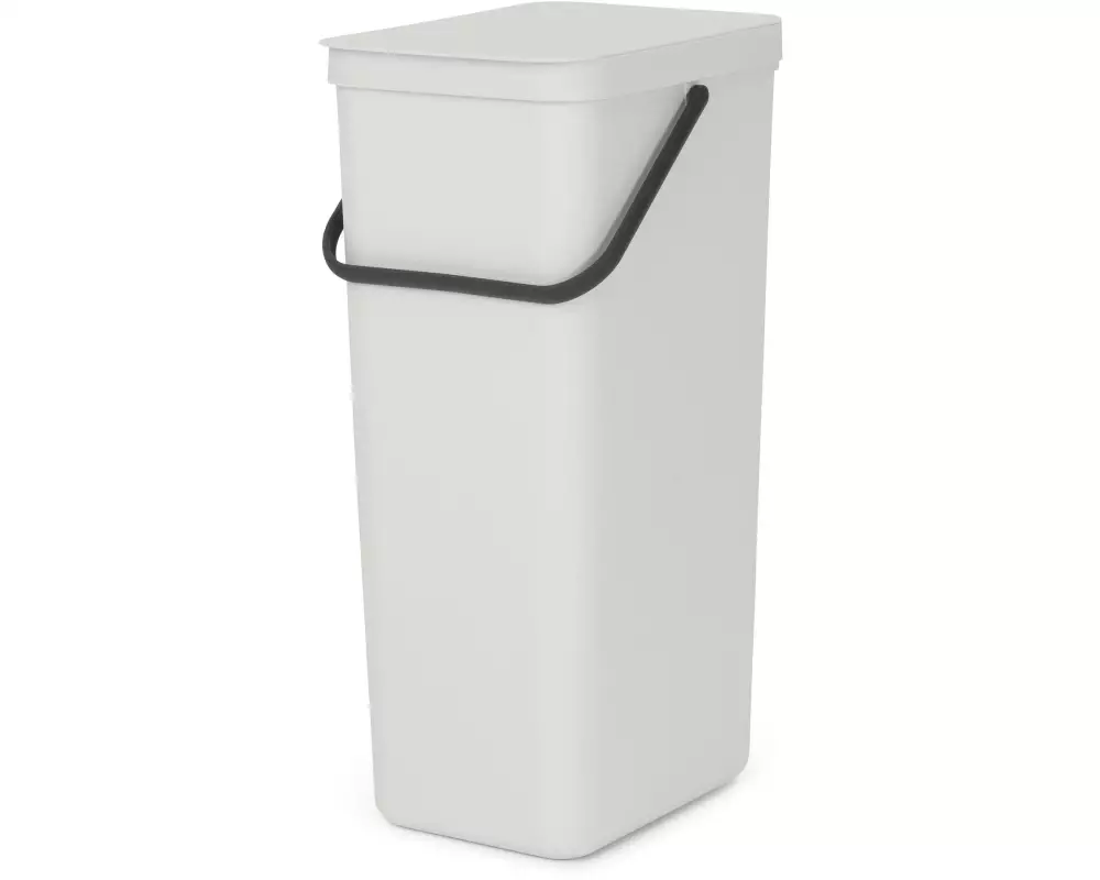Brabantia Recyclingbehälter Sort & Go 40 l, Hellgrau