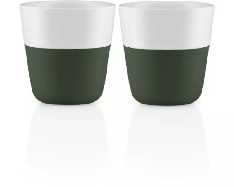 Eva Solo Espressotasse 80 ml, 2 Stück, Smaragdgrün/Weiss