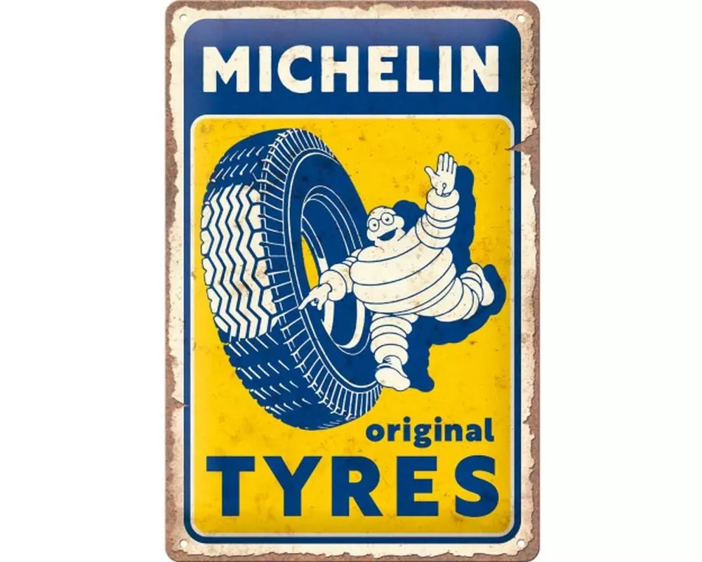 Nostalgic Art Schild Michelin – Original 20 x 30 cm, Metall