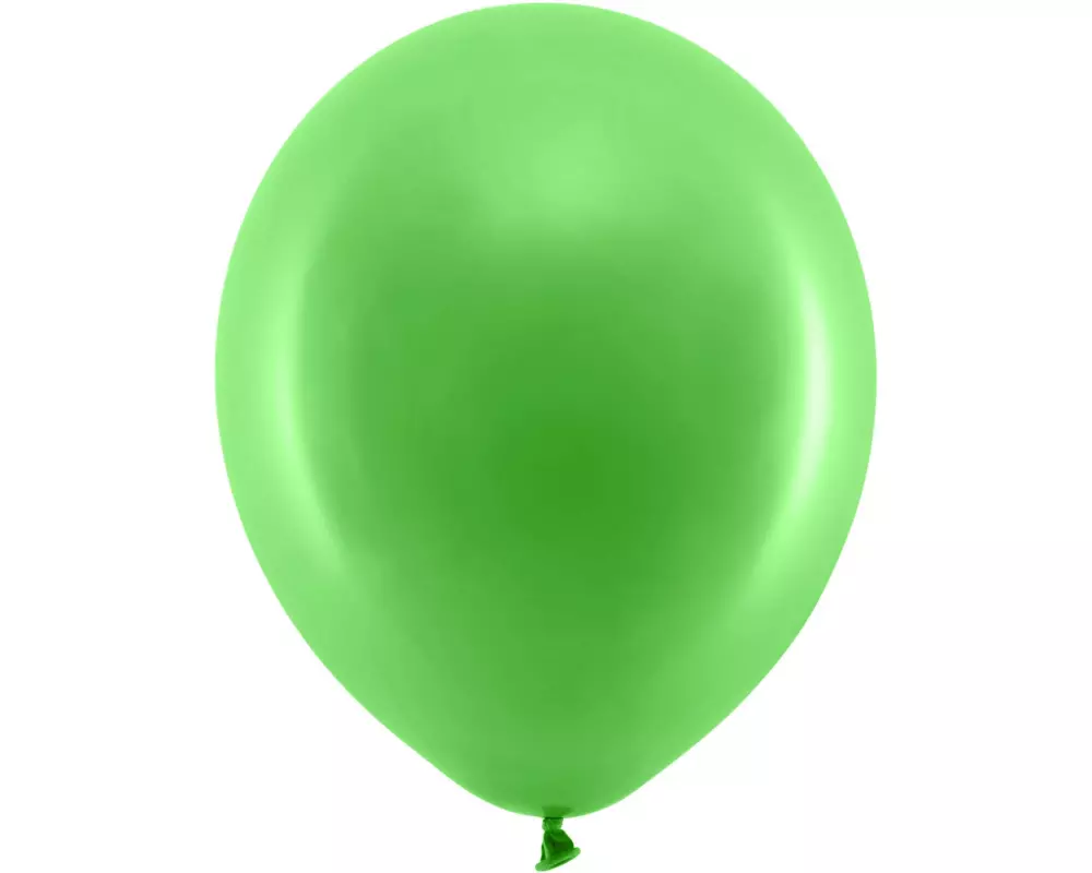 Partydeco Luftballon Uni Rainbow Pastel 10 Stück, Grün, Ø 30 cm