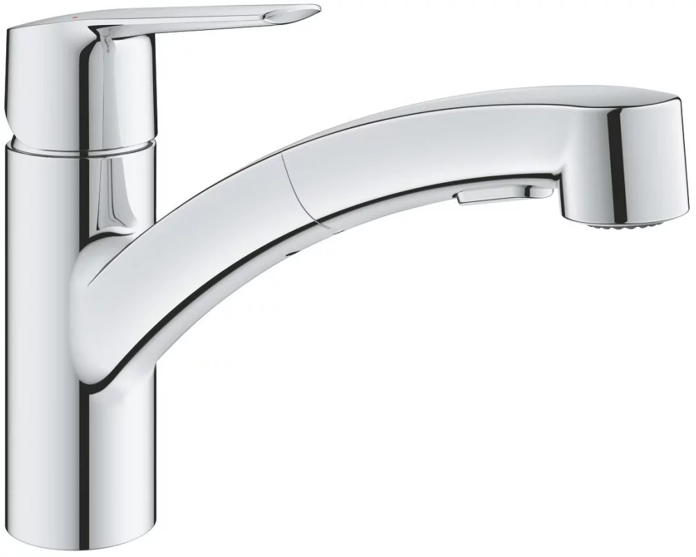 GROHE Küchenarmatur Start 1/2″, Chrom, herausziehbar