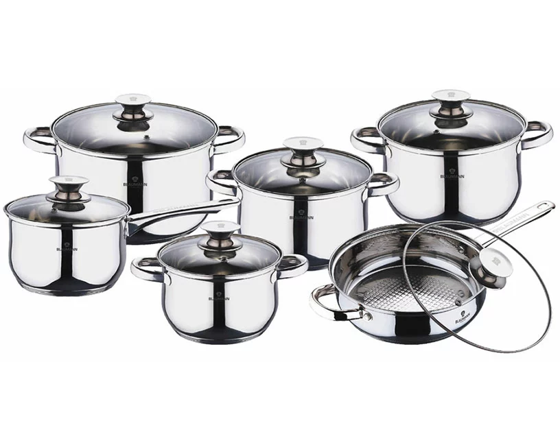 Blaumann 12-teiliges Topfset Edelstahl Gourmet Line Shiny