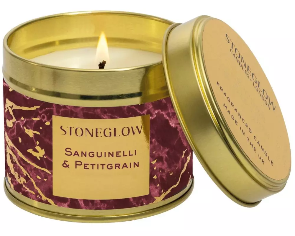 Stoneglow Duftkerze Sanguinelli & Petitgrain 135 g
