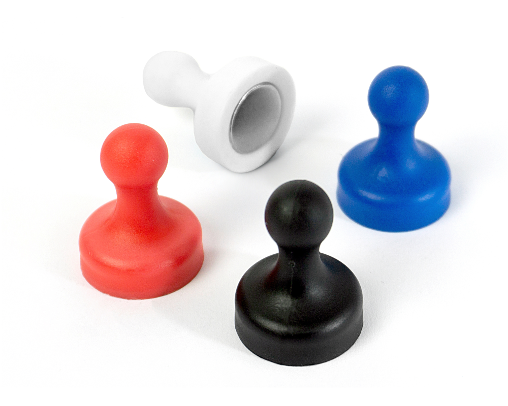 TRENDFORM Magnete GRIP MM2050 4er Set, 4 Farben