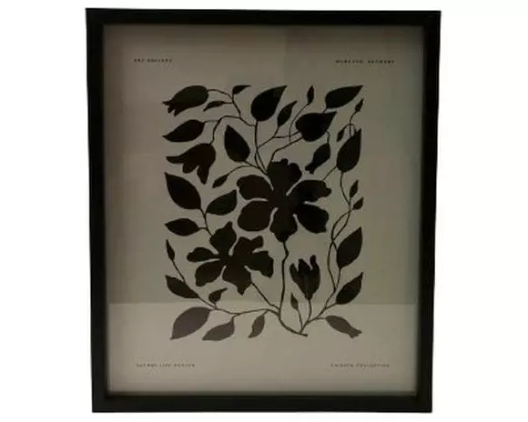 Esmée Bild Black Flower 30 x 35 cm