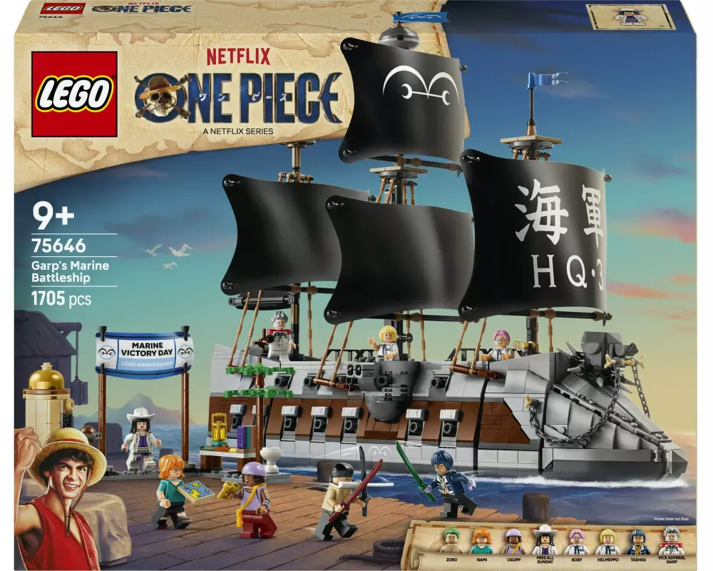 LEGO One Piece Garps Marineschlachtschiff 75646