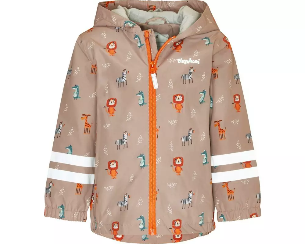 Playshoes Regenjacke Wildtiere Braun Gr. 128