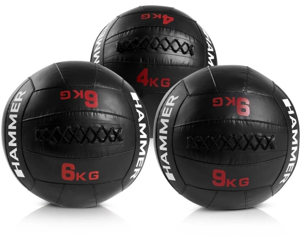 HAMMER Wall Ball Competition PVC-Mesh Schwarz 9.00 kg