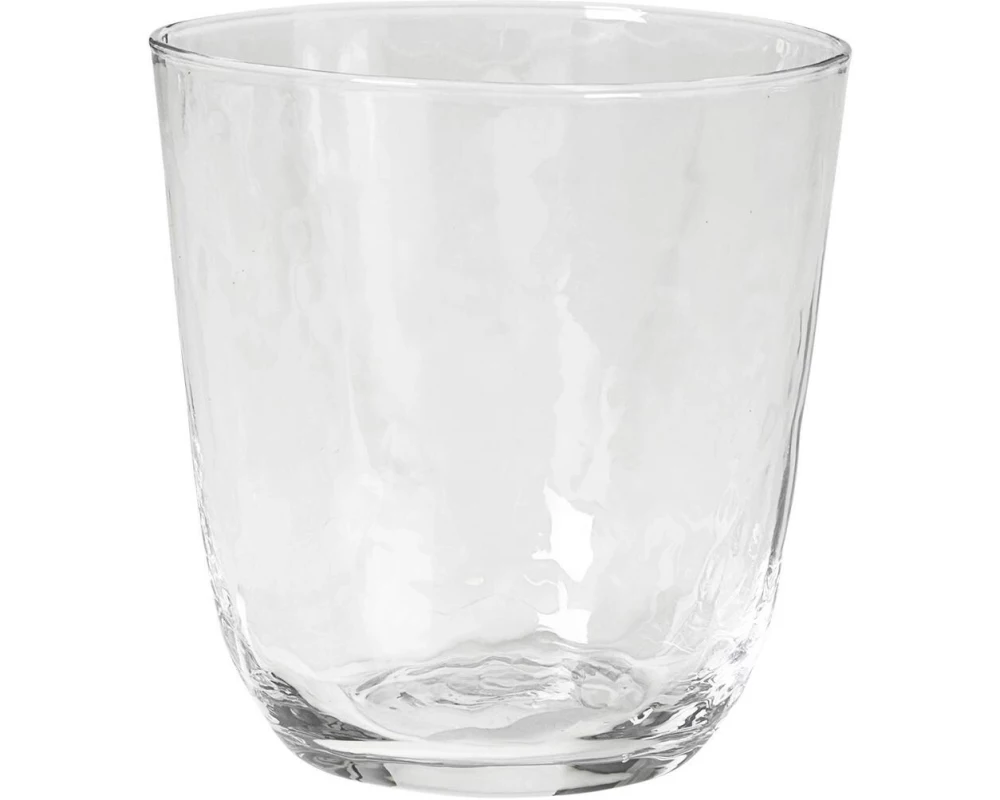Broste Copenhagen Hammered 335 ml, 4 Stück, Klar