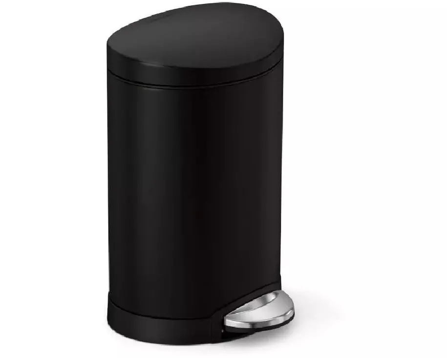 Simplehuman Treteimer 6 l, Schwarz matt