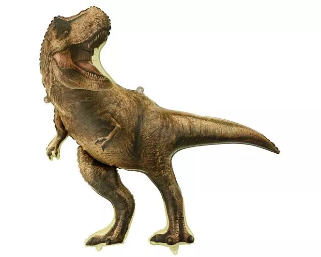 Partydeco Folienballon Jurassic World T-Rex Braun