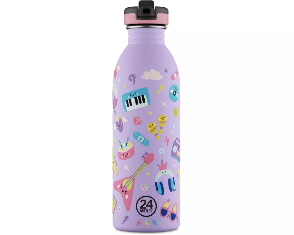 24Bottles Trinkflasche Music Friends, 500 ml, Lila