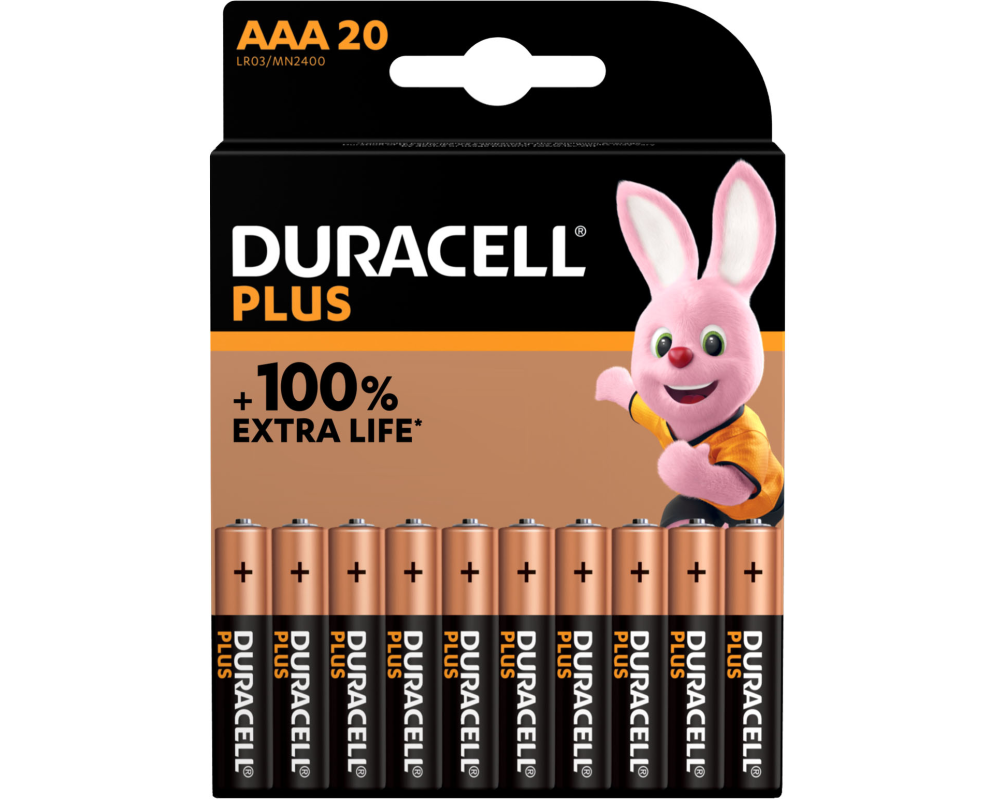 DURACELL Plus Power 4-020146 AAA/LR03 20 Stück