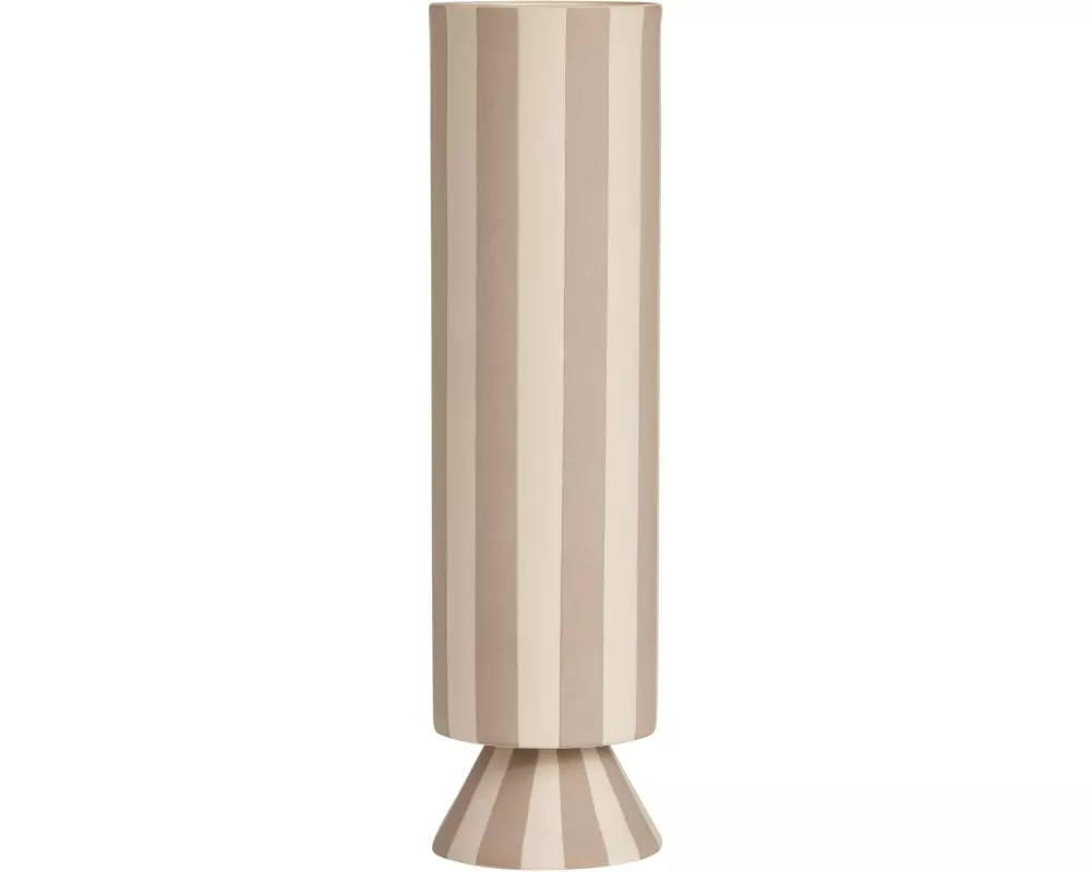 OYOY Dekoschale Toppu hoch 31 cm, Beige