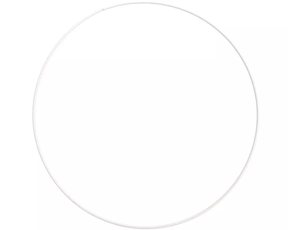 Rico Design Metallring 25 cm Weiss 1 Stück
