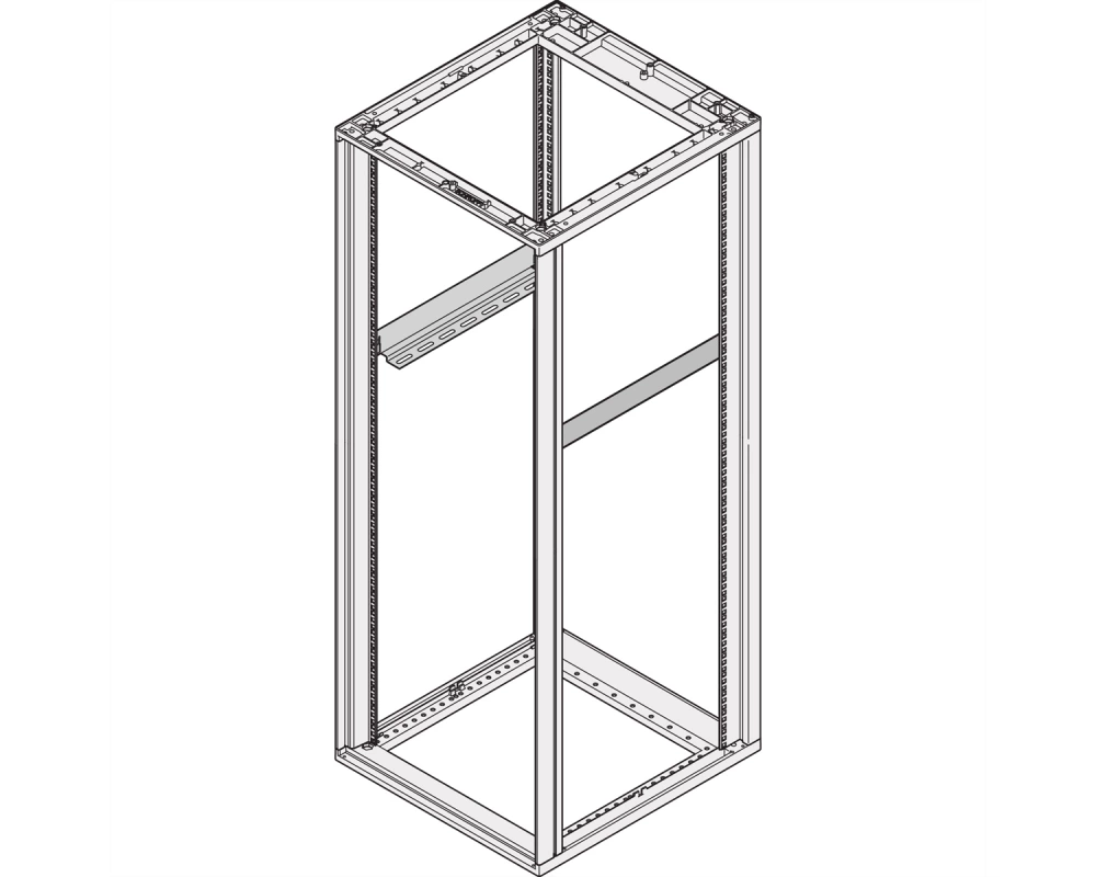 SCHROFF Gleitschiene - 19"GLEITSCHIENEN-SET 500T 2X