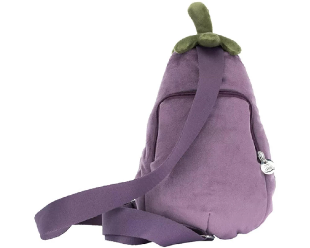 Jellycat Amuseables Aubergine Bum Bag verstellbarer Riemen