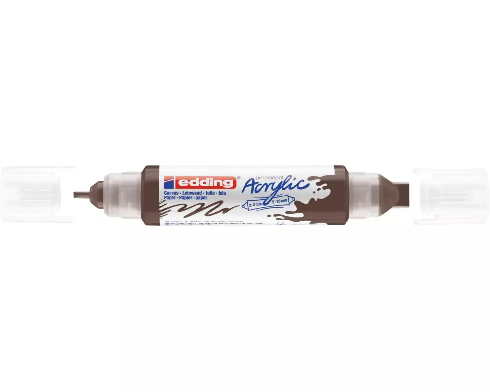 edding Acrylmarker 5400 Double Liner, Schokolade