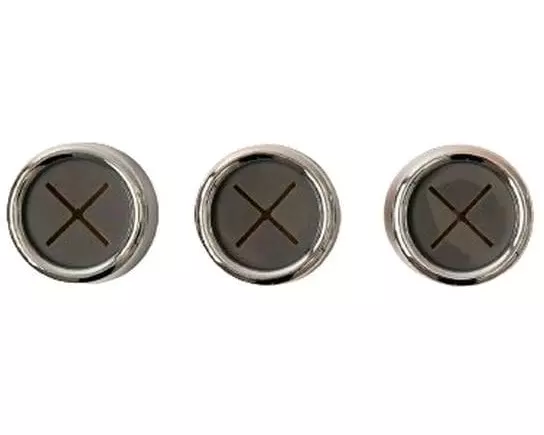 Esmée Haken rund selbstklebend 3 Stück, Grau