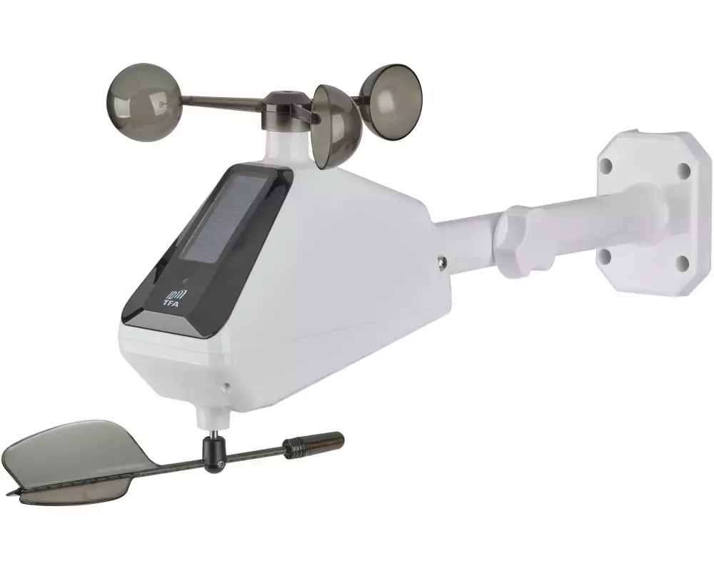 TFA Dostmann Windsensor Sender Solar-Funk Weiss