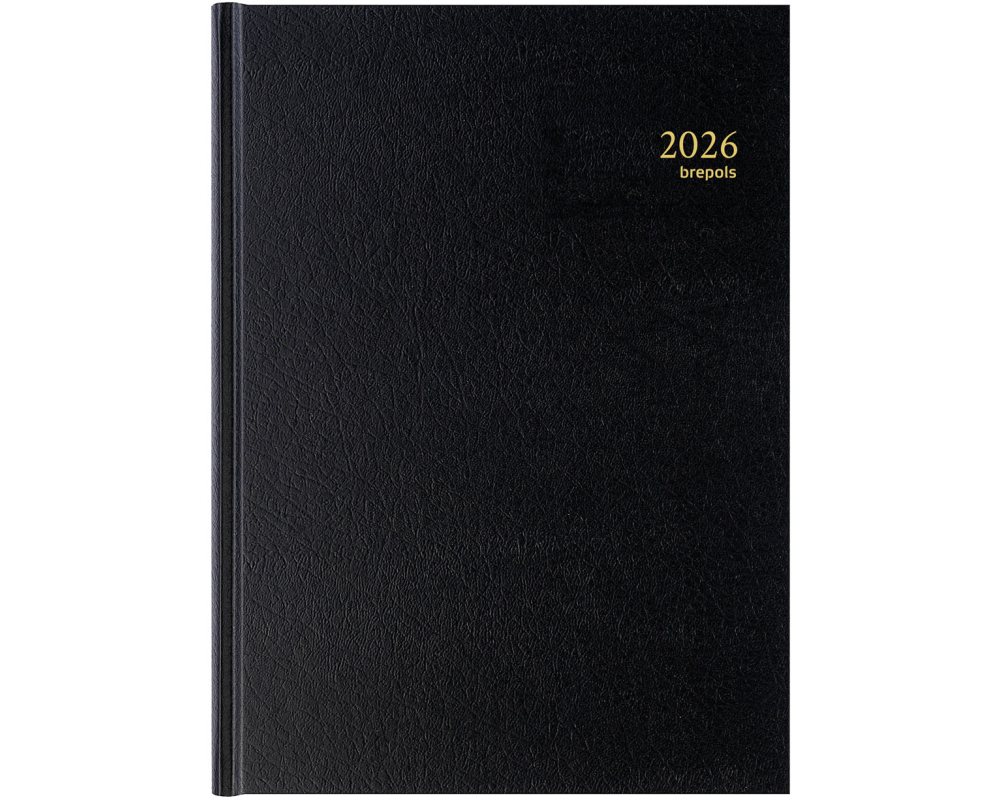 BREPOLS Agenda Bremax 2 Santex 2026 0.002.1345 1T/2S schwarz 21x29cm
