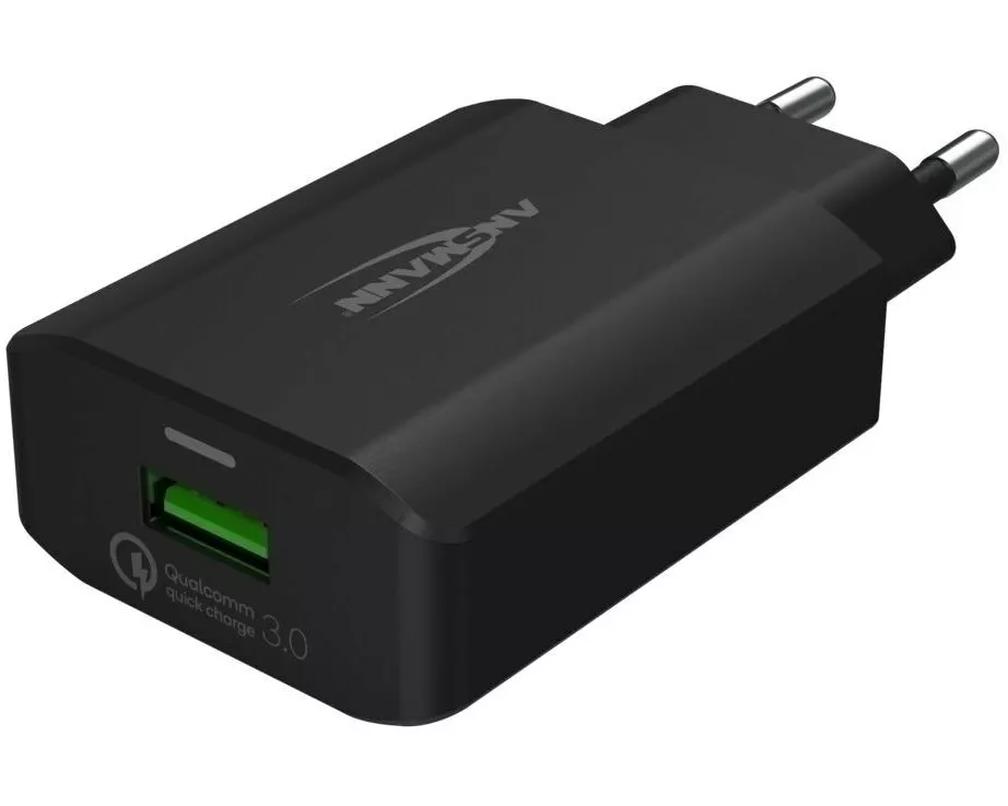 Ansmann USB-Wandladegerät Home Charger 130Q, 18 W, Schwarz