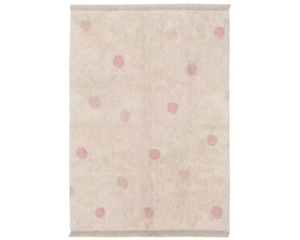 Lorena Canals Dekoteppich Hippy Dots Vintage Nude 160 x 120 cm