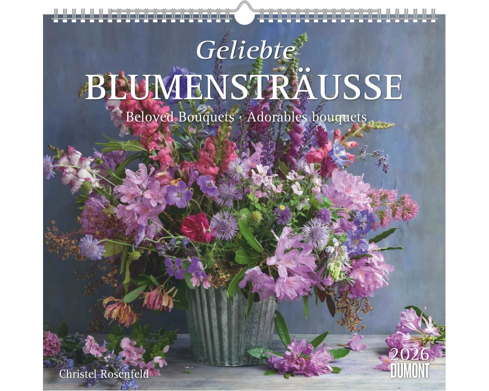 DUMONT Bildkalender 2026 260813 Blumensträusse ML 38x35.5cm
