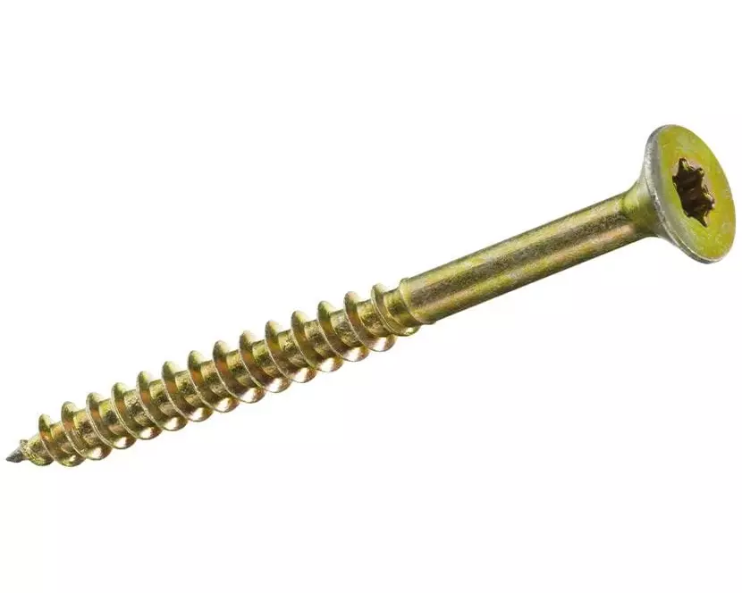 STRUCT Spanplattenschrauben Senkkopf 5 x 60 mm Stahl, 6 Stück