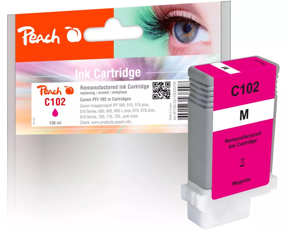 Peach Tinte Canon PFI-102 Magenta