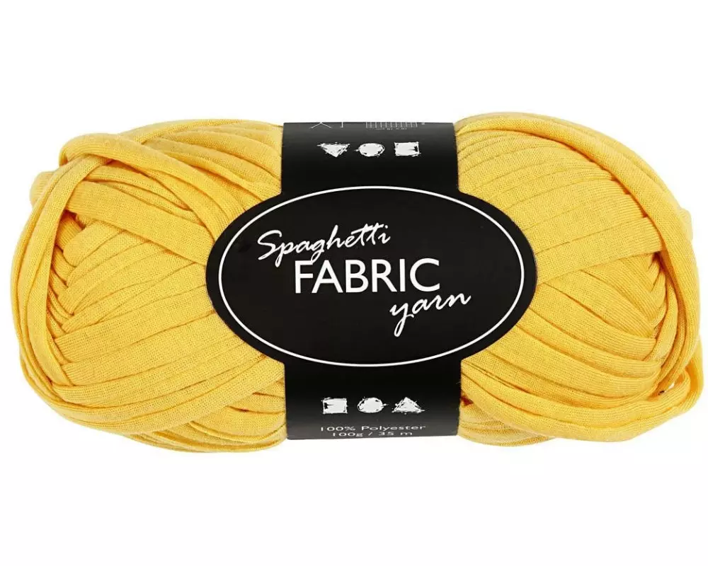 Creativ Company Stoffgarn Spaghetti Gelb