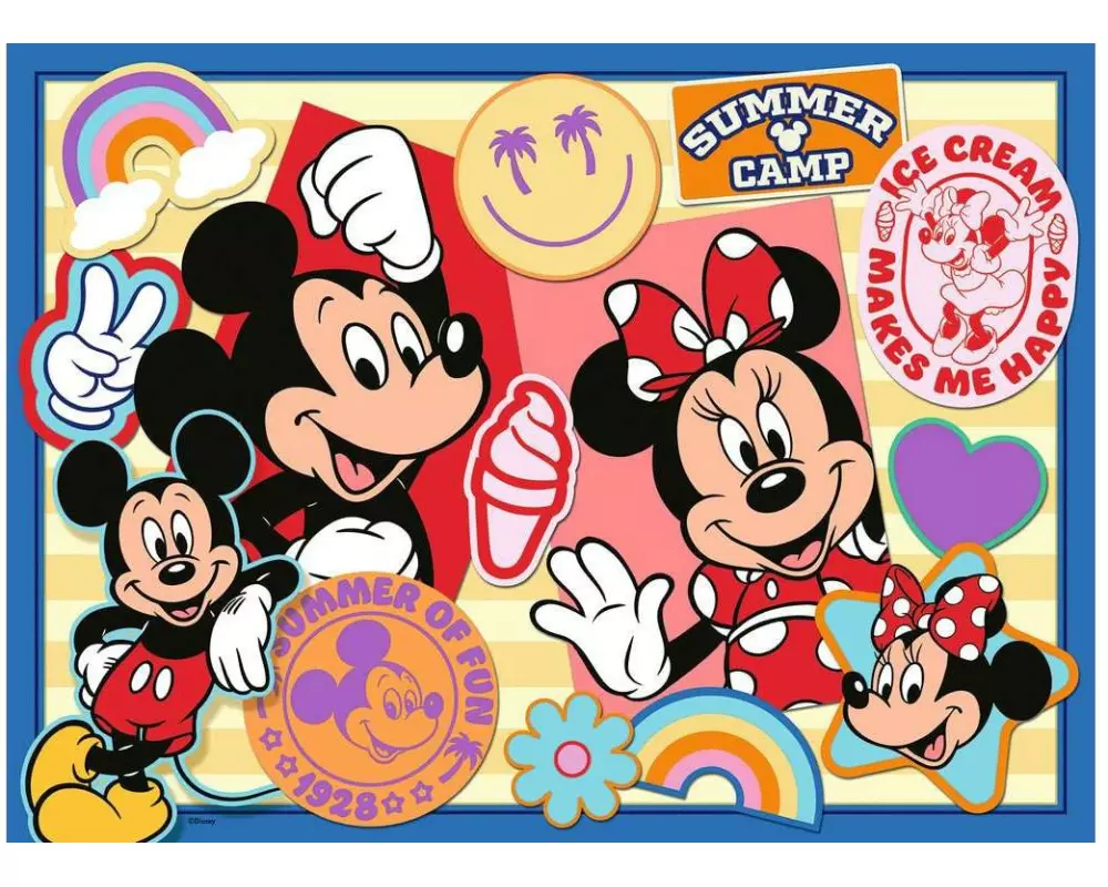 Ravensburger Puzzle Unterwegs mit Mickey und Minnie 200 Teile