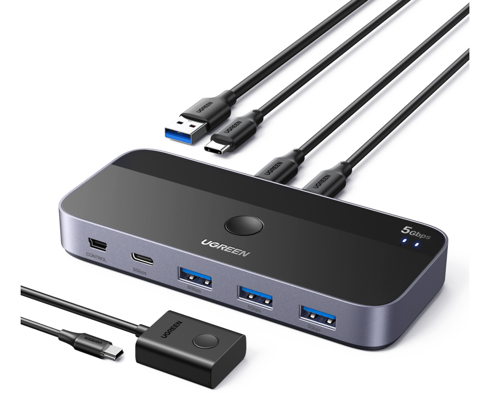 UGREEN Sharing Switch Box 25098 BB 2 In 4 Out, USB C