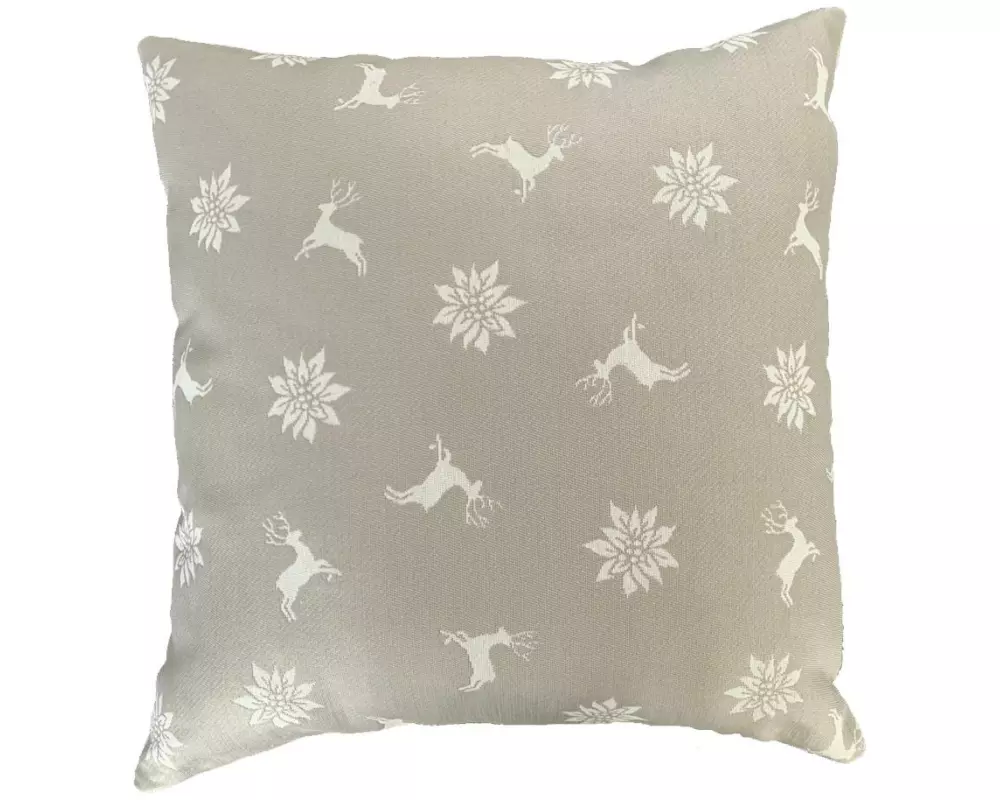 Hubatka Kissenbezug Hirsch 43 x 43 cm, Beige
