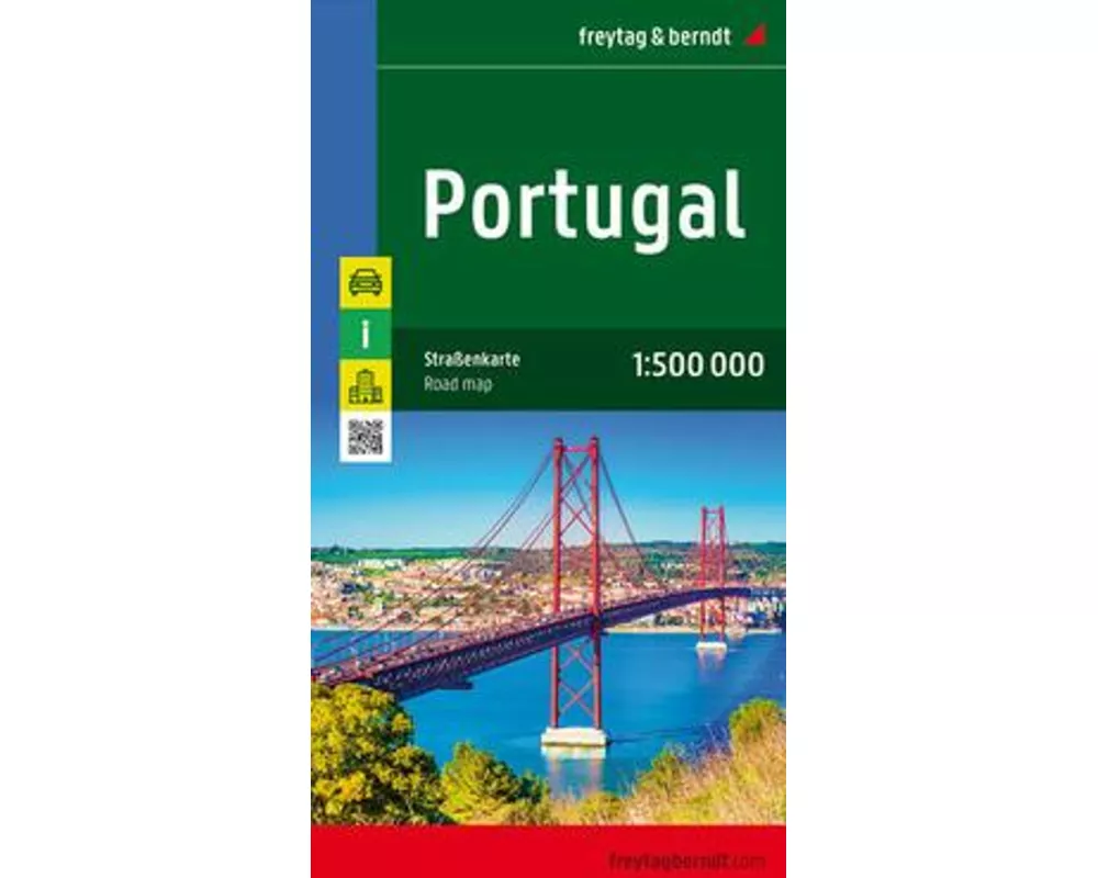 Portugal, Straßenkarte 1:500.000, freytag & berndt