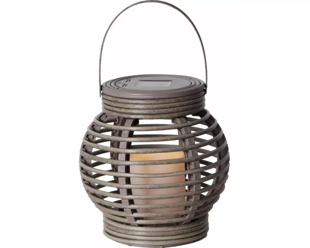 Star Trading Laterne Solar Rotang, Braun