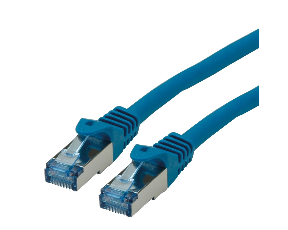 ROLINE Patchkabel Cat.6A S/FTP (PiMF), Component Level, LSOH, blau, 15 m