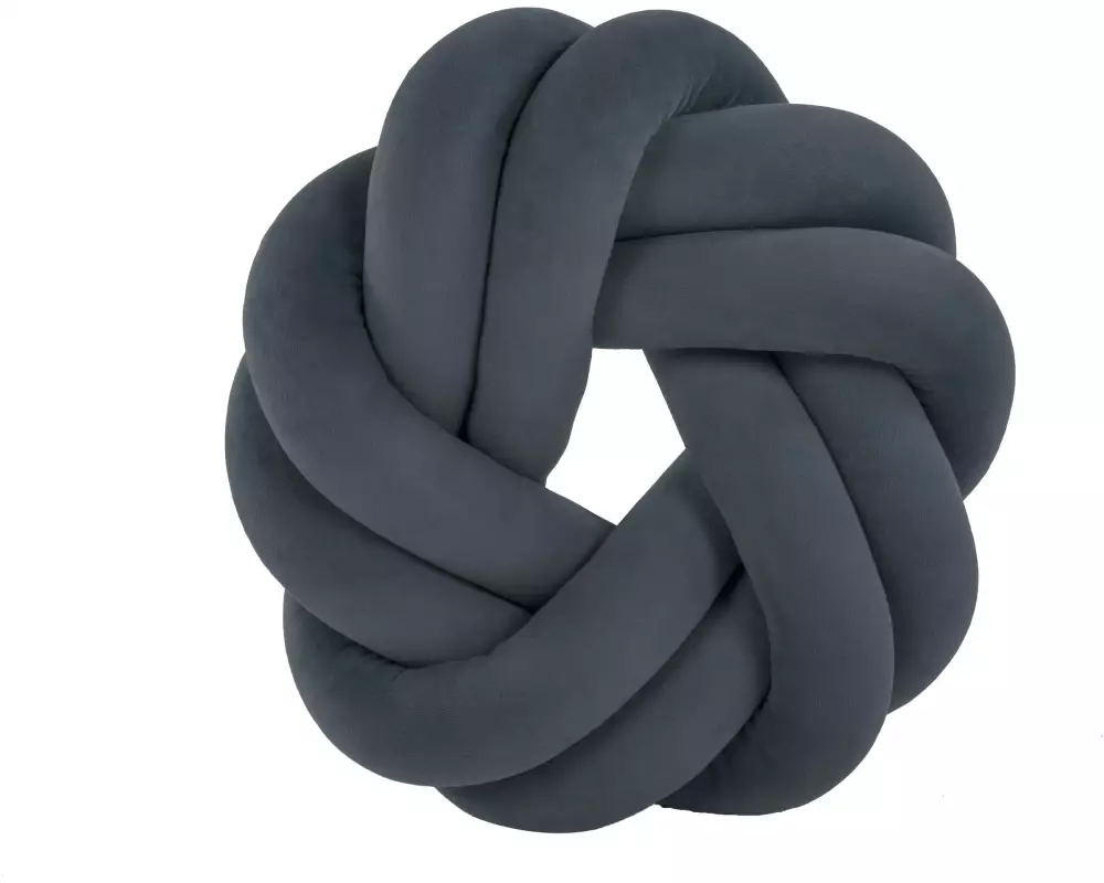 Tiseco Kissen Knot 30 x 30 cm, Grau