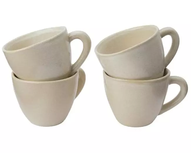 Urbanara Kaffeebecher Capela 200 ml, 4 Stück, Nature