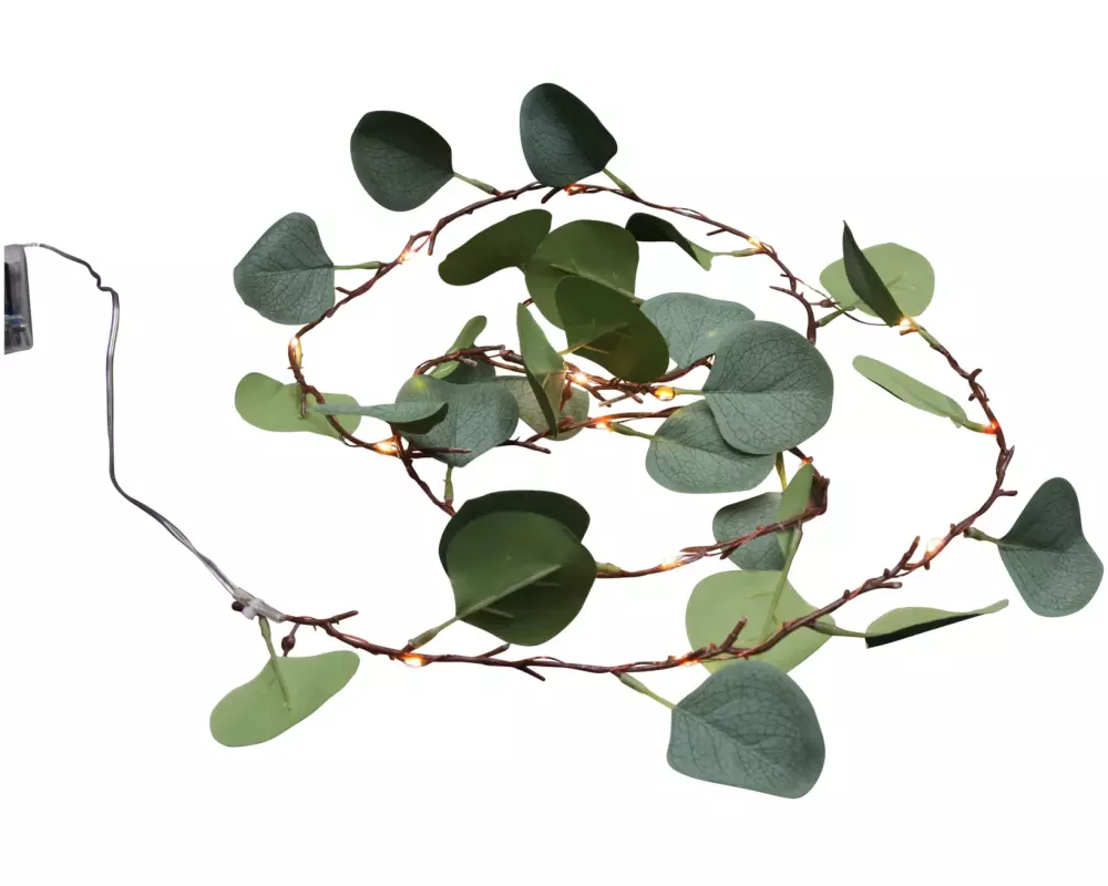 Dameco Lichterkette Eukalyptus, 20 LEDs, 180 cm