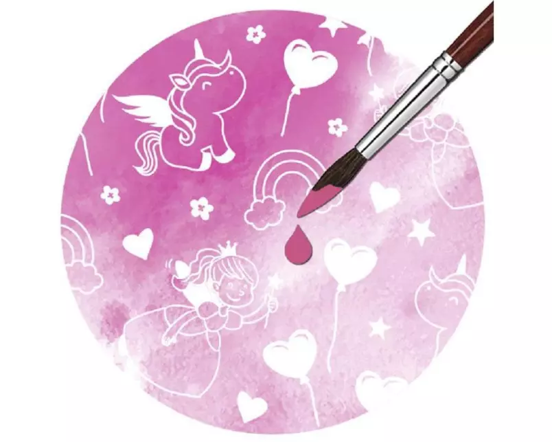 URSUS Zauberpapier 250 g/m2 10 Blatt, Weiss, Einhorn