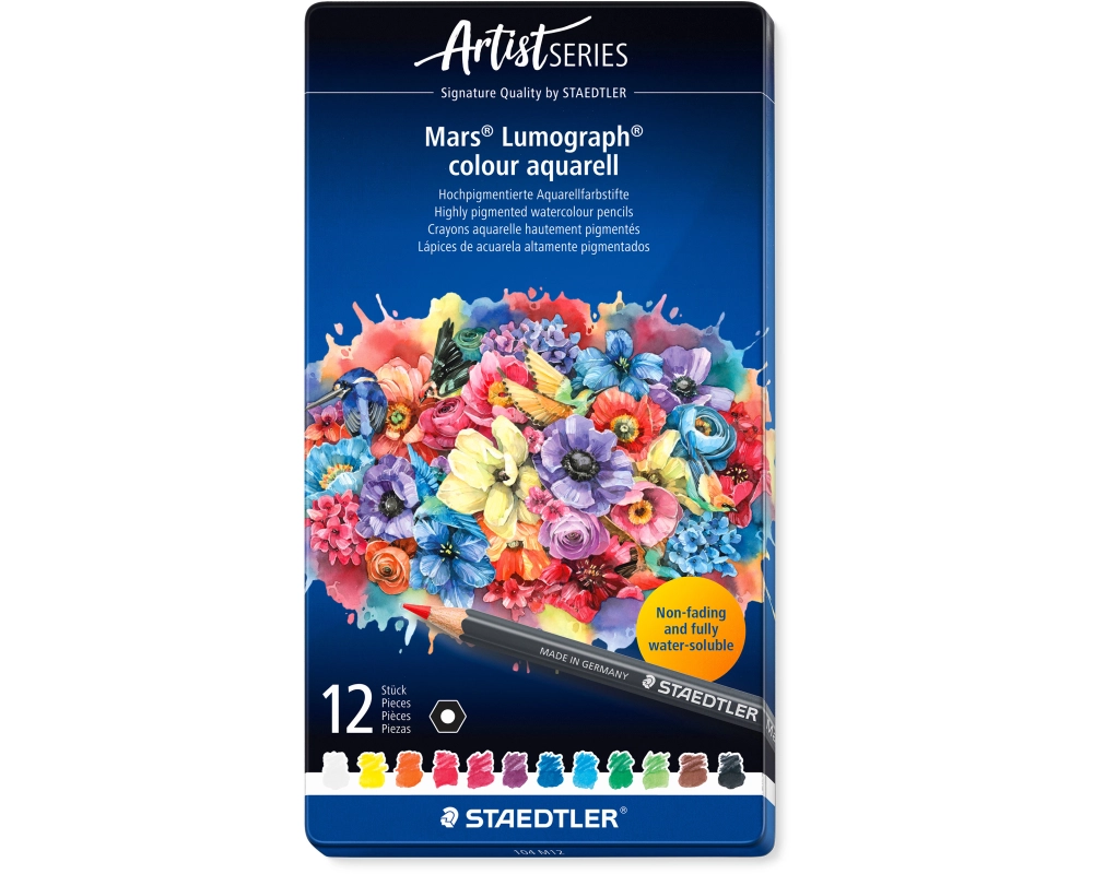 STAEDTLER Farbstifte Artist Line 104M12 assortiert 12 Stück