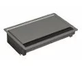 Bachmann CONI built-in-frame, Short, 3-way 248x151mm, Anthracite, Built-in depth 56mm, suitable tabletop thicknesses min. 10mm