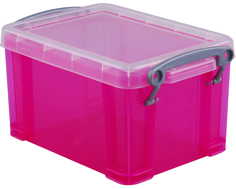 USEFULBOX Kunststoffbox 0,7lt 68501718 transparent pink