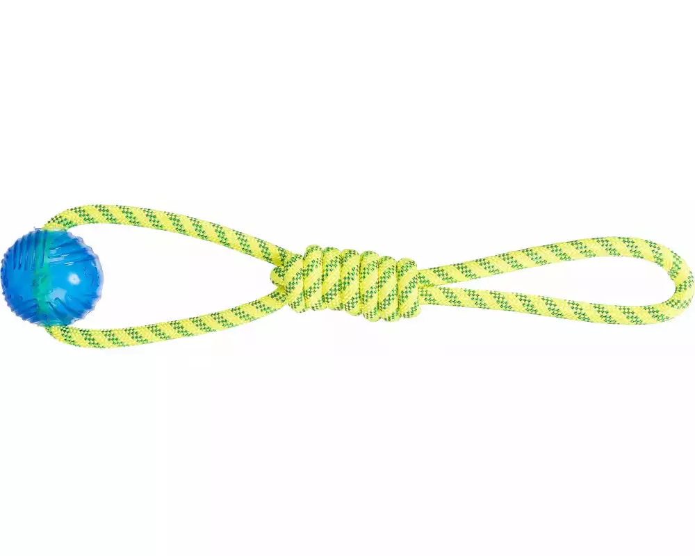 Trixie Schwimmspielzeug Aqua Toy Tau mit Ball, ø 6 × 40 cm, Grün